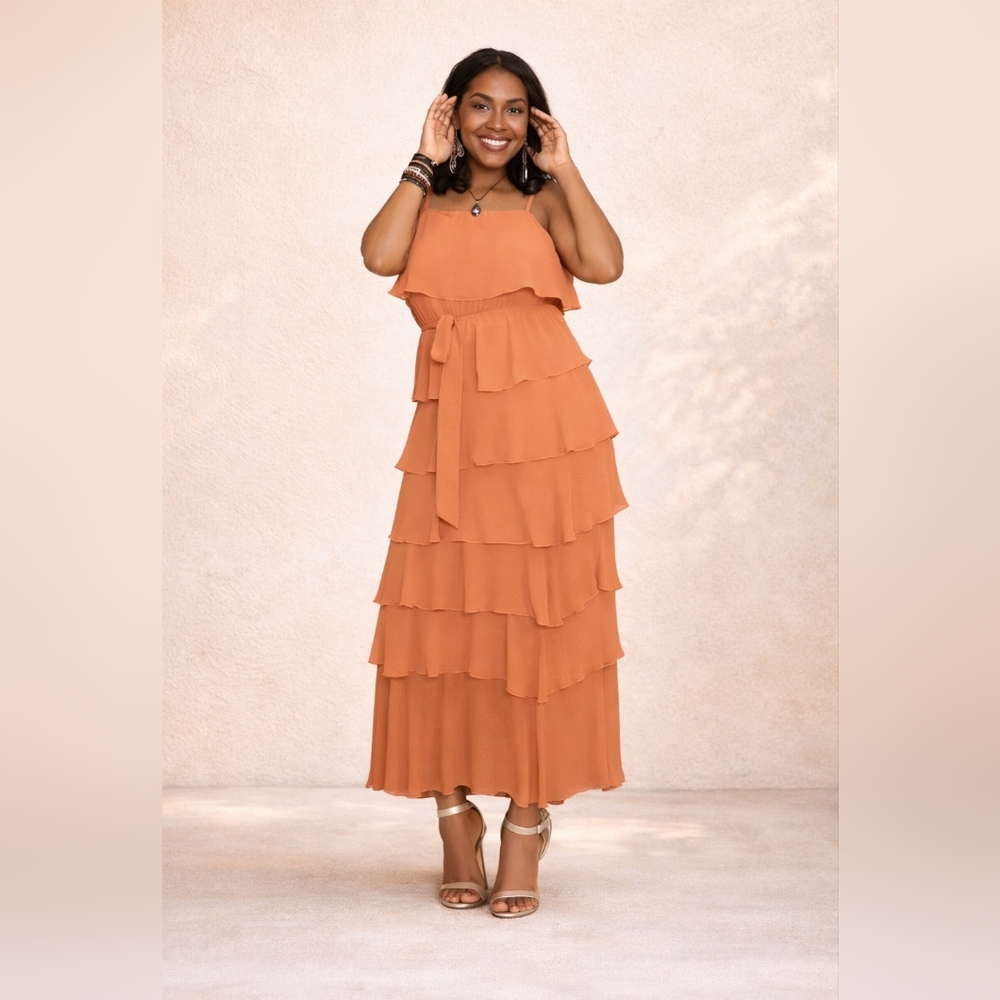 Clay Ruffled Cami Dress